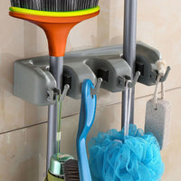 Better quality Mop and Broom Holder, Wall Mounted Garden Tool Storage Tool Rack Storage & Organization for Your Home, Closet, Garage and Shed (P3)