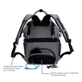 Buy gyssien diaper bag multi function waterproof travel backpack nappy bags for baby care large capacity stylish and durable gray