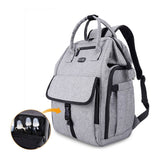 Best seller  gyssien diaper bag multi function waterproof travel backpack nappy bags for baby care large capacity stylish and durable gray