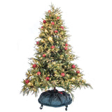 Best seller  upright tree storage bag 9 foot christmas tree storage bag for fully decorated artificial trees up to 9 feet tall keep your fake tree assembled with ornaments includes rolling tree stand