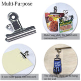 Get yooap 18pcs of pack 3 inches wide stainless steel bulldog clip suitable for sealed coffee and food bags kitchen and office household use18pcs