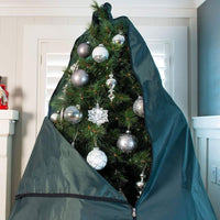 Amazon upright tree storage bag 9 foot christmas tree storage bag for fully decorated artificial trees up to 9 feet tall keep your fake tree assembled with ornaments includes rolling tree stand