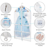 The best univivi clear pvc dance costume bags garment bag 40 inch for dance competitions with 4 medium clear zipper pockets and 1 large back zippered pocket clear
