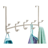 InterDesign Spa Over-The-Door 5-Hook Rack, Satin