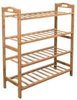 Buy sorbus bamboo shoe rack 4 tier shoes rack organizer perfect bench for hallway entryway mudroom closet bedroom etc