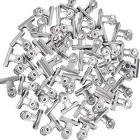 Great blulu 1 25 inch metal hinge clips chip clips bag clips hinge clamp file binder clips for home office supplies 50 pack silver