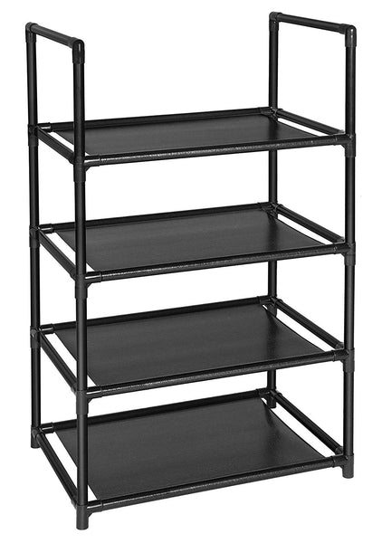 fiducial home 4-Tier Stainless Steel Shoe Rack & Boot Rack Organizer with 4 Adjustable feet