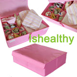 Featured ishealthy underwear drawer storage organizer with cover oxford fabric 2 in 1 washable and foldable storage box closet divider for bras socks ties scarves and handkerchiefs pink
