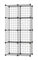Exclusive finnhomy 12 storage cubes multi use diy wire grid organizer closet organizer shelf cabinet wire grids panels garage storage rack sets shelving units for books plants toys shoes clothes black