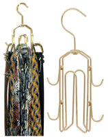 Budget friendly bt hanger tie rack tie holder tie hanger belt hook hangers in a closet organizer with non wood racks hold ties bow tie for men and mens belts and hanging accessories by rotating swiveling hooks