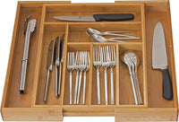 Home-it Expandable Cutlery Drawer Organizer, utensil organizer Flatware Drawer Dividers, Kitchen Drawer Organizer Nice Cutlery Holder