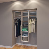 Modular Closets 4.5 FT Closet Organizer System - 54 inch - Style B