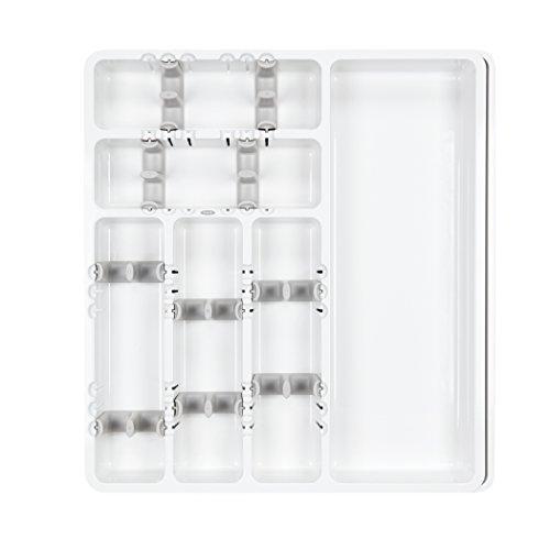 OXO Good Grips Large Expandable Utensil Organizer, White - expands from 15.5" to 22" - adtwixt