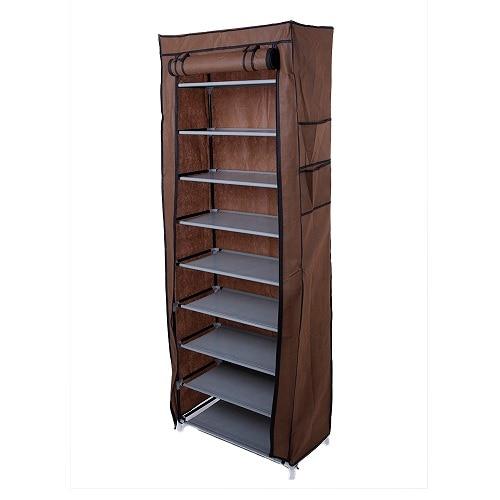 10 Layer 9 Grid Shoe Rack Shelf Storage Closet Organizer Cabinet Portable US