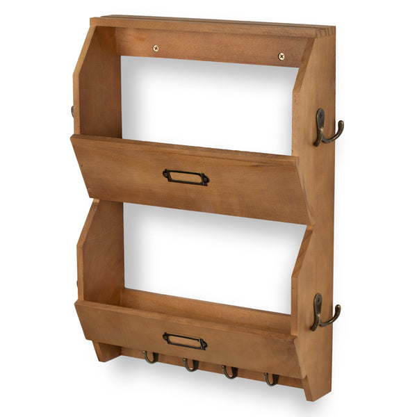 VESTI 2-Tier Entryway Coat Rack and Kitchen Drawer Utensil Organizer - 12 Hooks - adtwixt